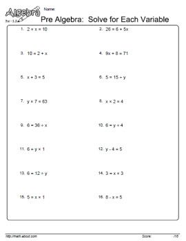 Algebra 1 Word Problems Worksheet Printable