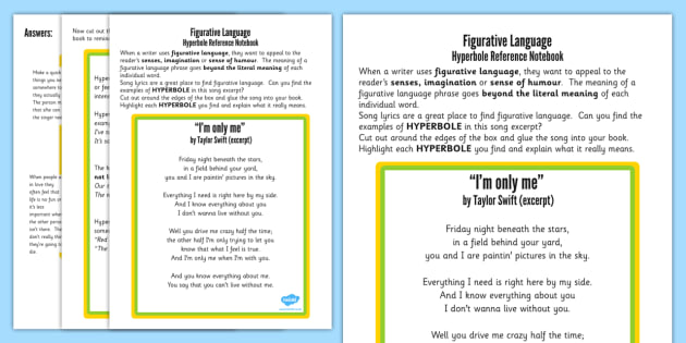 hyperbole worksheets