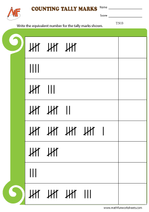 tally mark worksheet printable | K5 Worksheets | Kindergarten 
