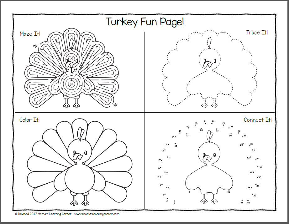 10 Best Preschool Printables Thanksgiving Worksheets - printablee.com