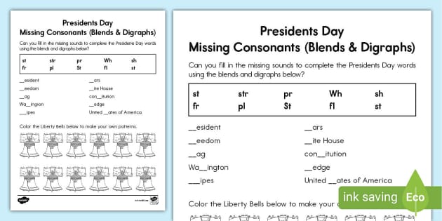20 Printable Blends Dab It Worksheets. | Made By Teachers