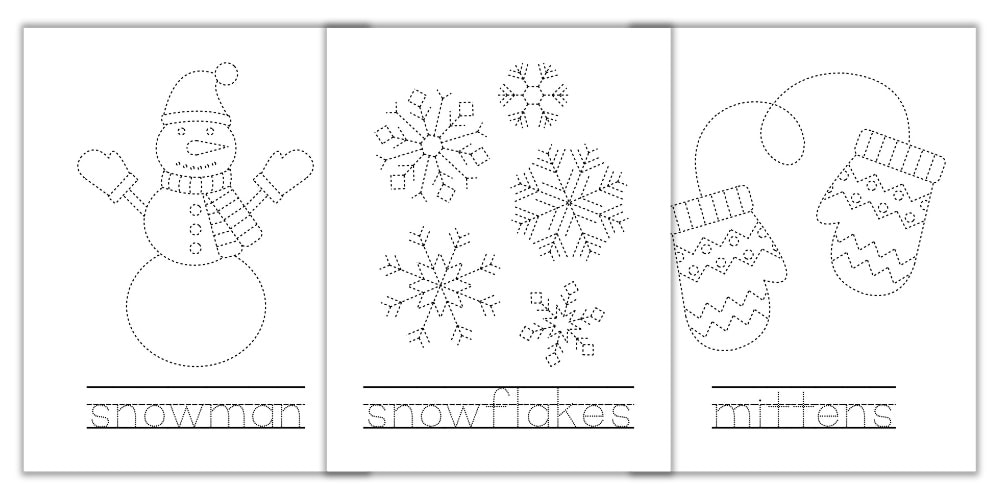 Winter math worksheets for kindergarten - Active Little Kids
