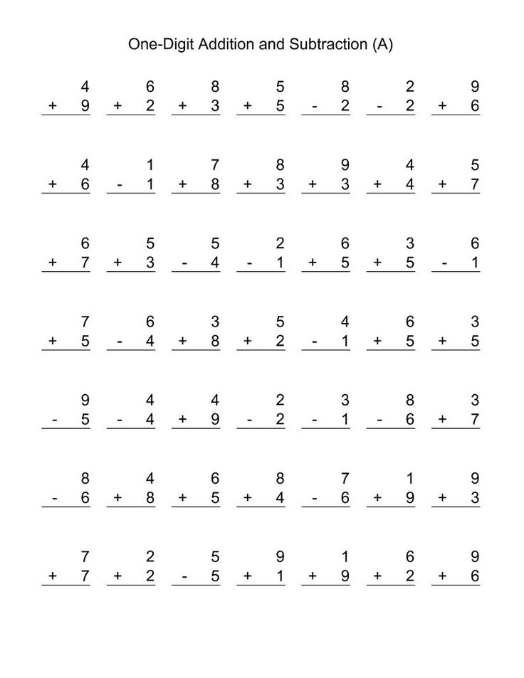 Addition/Subtraction Mixed Archives FREE and No Login 