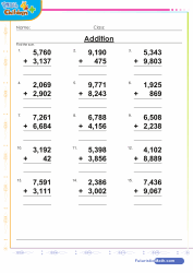 Grade 3 Addition Worksheets - free & printable | K5 Learning