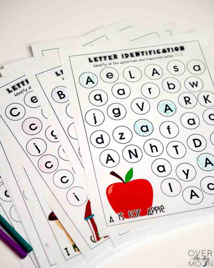 FREE Alphabet Recognition Worksheets! Making letter learning fun