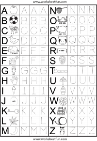 Alphabet | Kindergarten, Preschool Reading, Writing Worksheet 