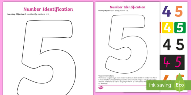 FREE Printable Numbers 1-5 Worksheets