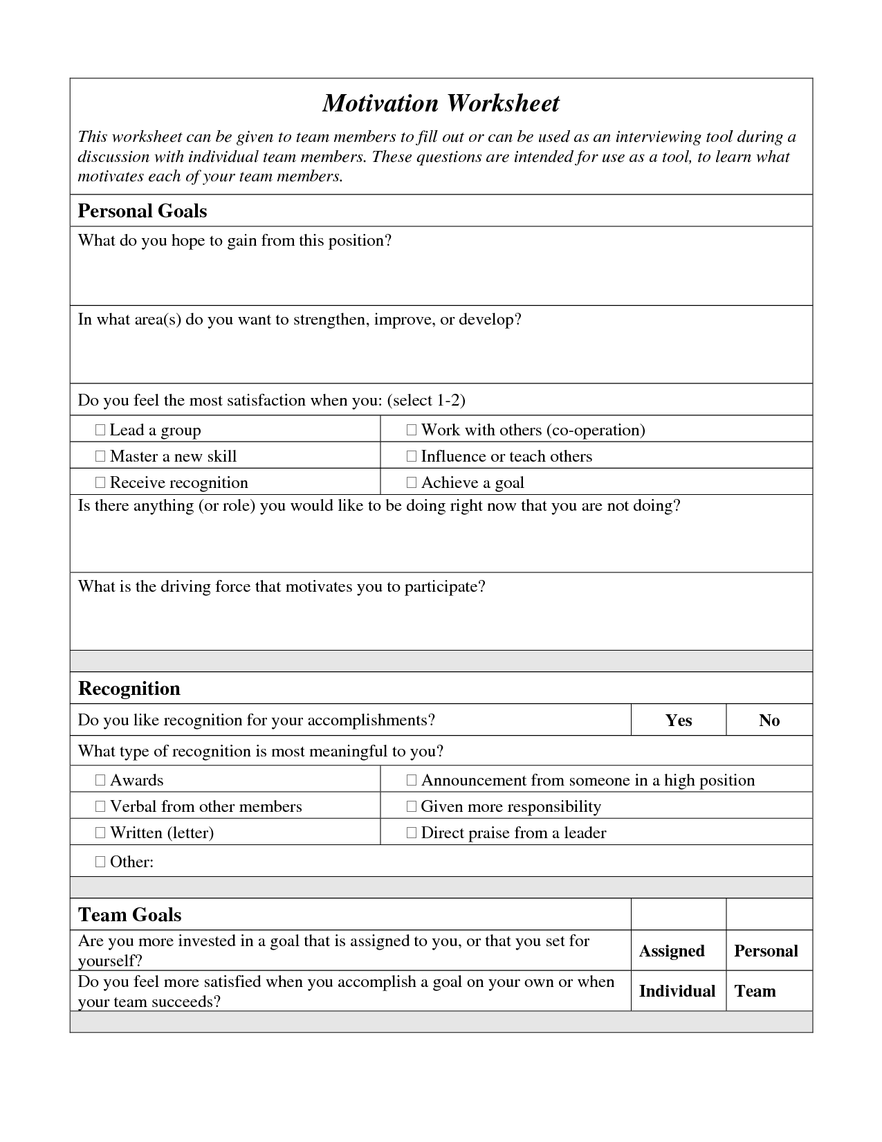 Motivational Interviewing Worksheets | Therapist Aid