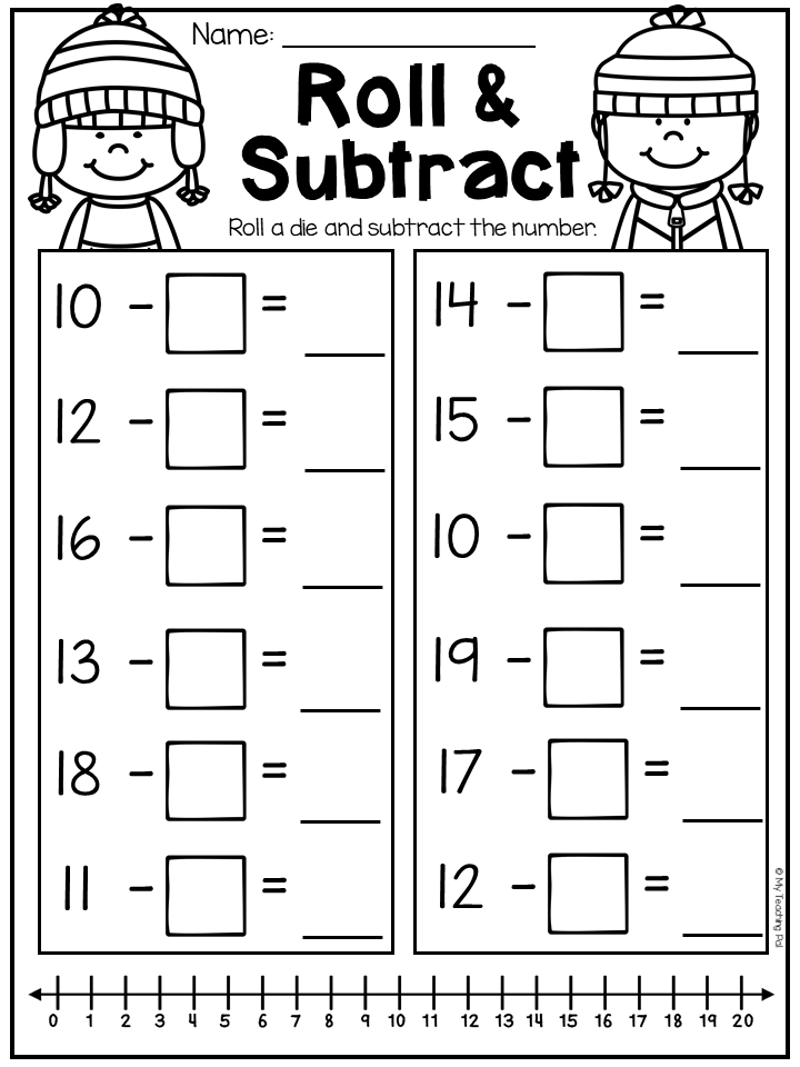 1st grade addition and subtraction worksheets
