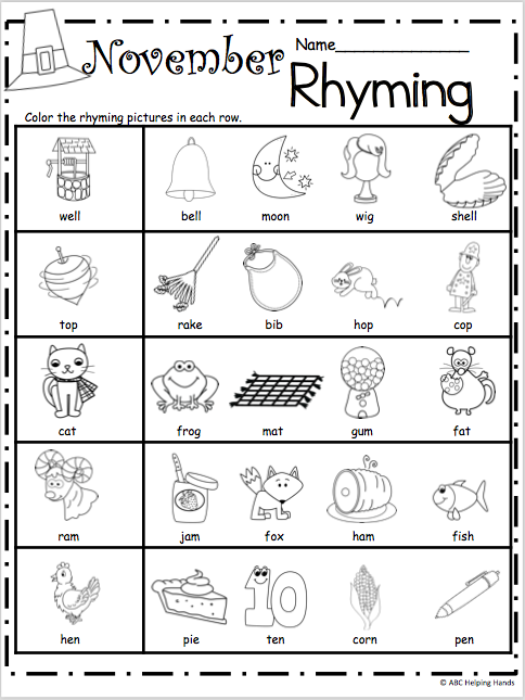 Results for free rhyming worksheet worksheets library