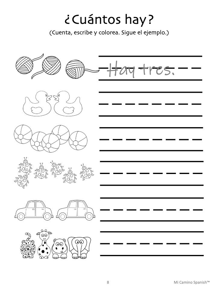 Spanish Printable Activities - Helping Ninjas™
