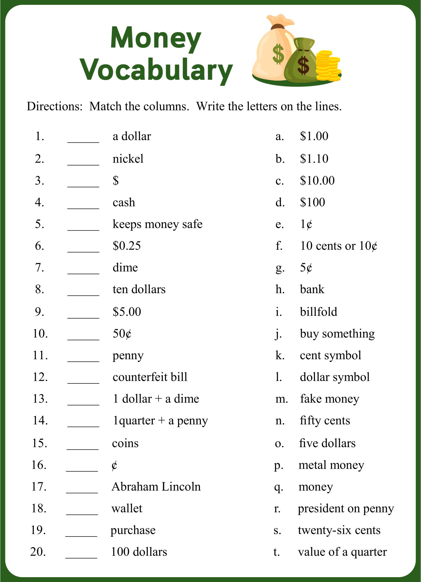 English for adult beginners worksheet