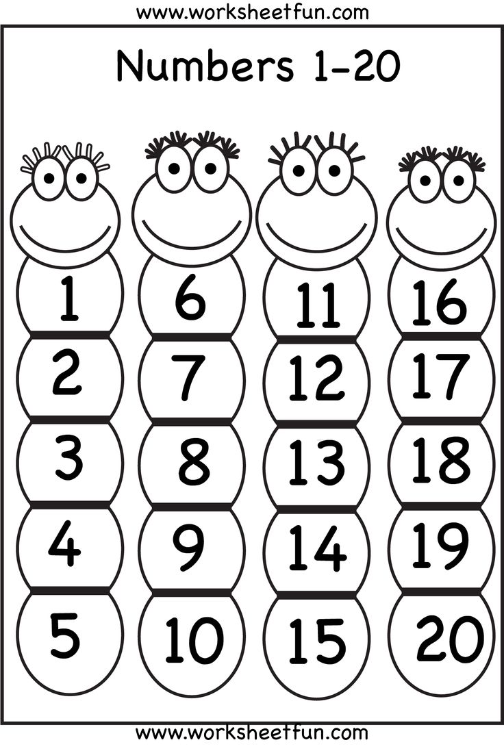 number 1 worksheets for preschool