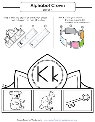 letter k worksheets preschool