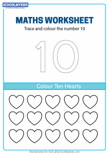 Preschool Number 10 Worksheet - About Preschool