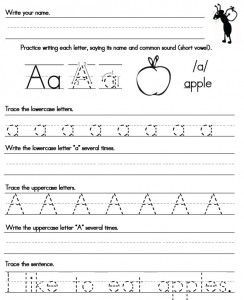 Free Printable Cursive Letters Writing Worksheet