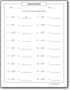 United Kingdom exponents of 10 (power of 10) Math Worksheets, Math