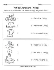 50 Science Printable Worksheets for First Grade  
