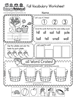 Free Fall Worksheets for Preschool! ⋆ The Hollydog Blog