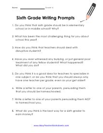 Sixth Grade Worksheets: Giggletimetoys.com