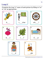 Short Vowels Long Vowel Worksheets Long E Short E Kids   UK