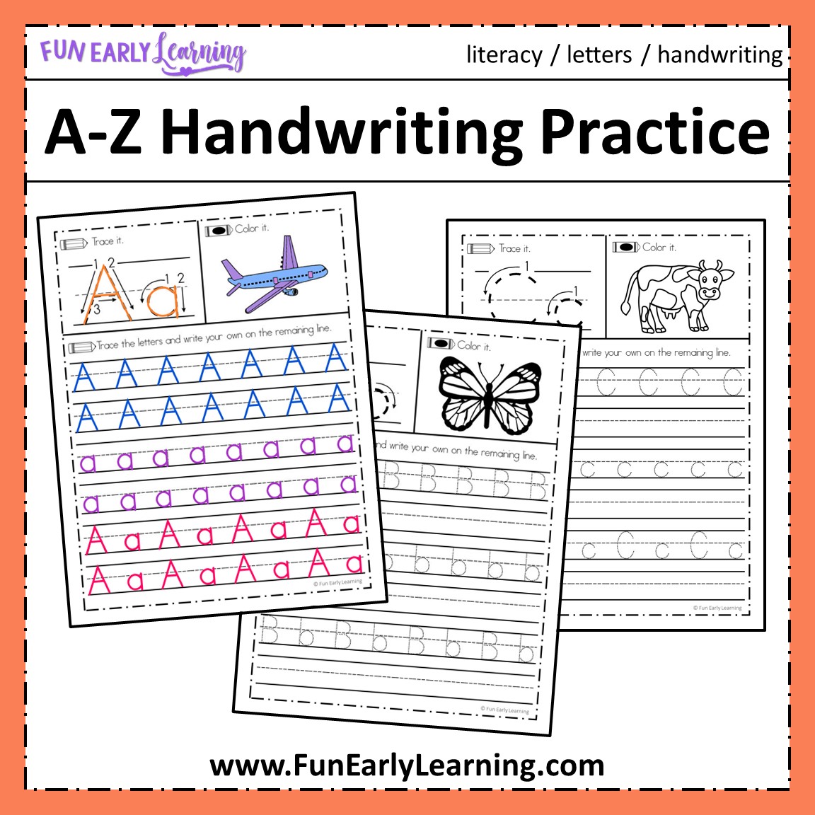 Handwriting Worksheets for Kids: Pre-Primer Dolch Words