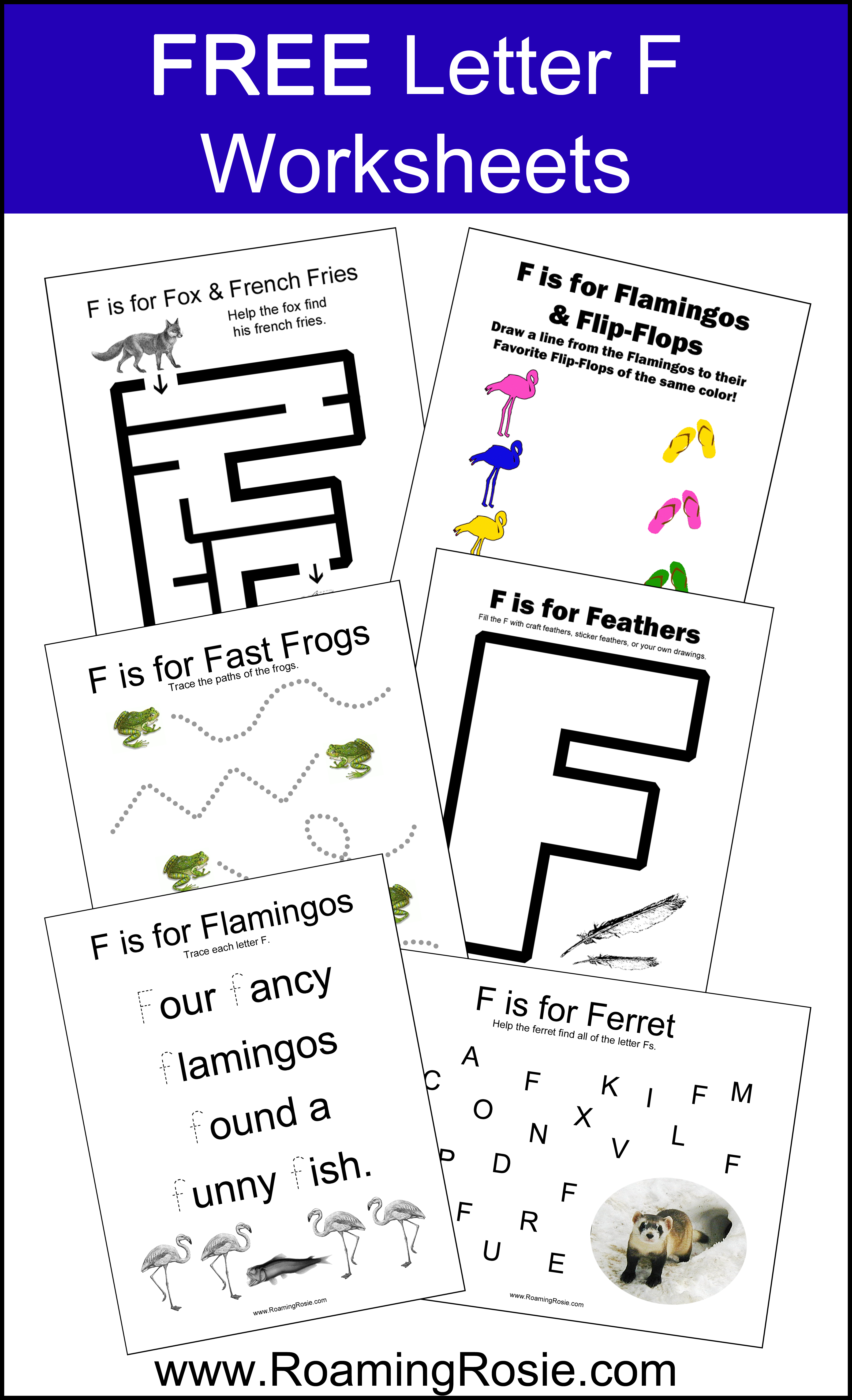 letter f preschool worksheets
