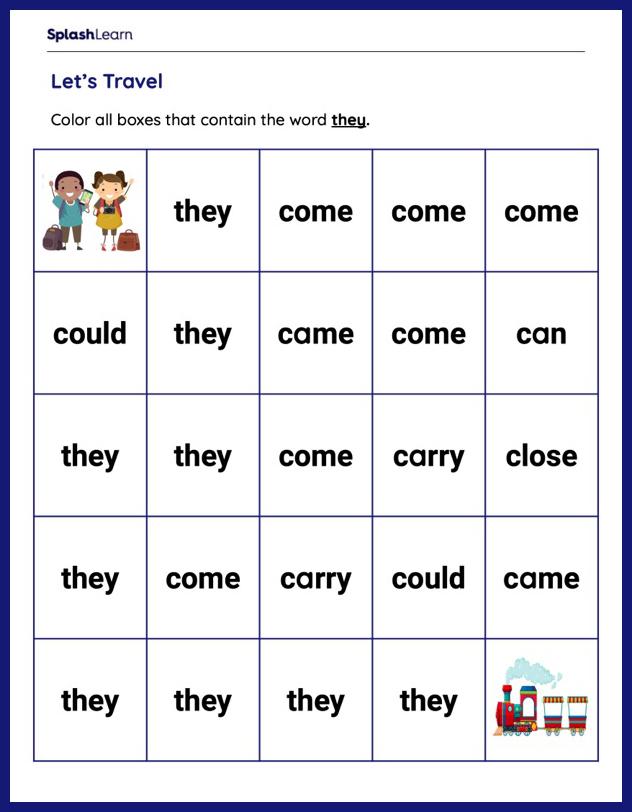 Kindergarten Sight Word Practice Bundle | No Prep Sight Word 