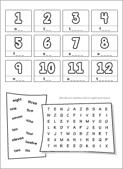 Kindergarten Writing Numbers Printable Worksheets 