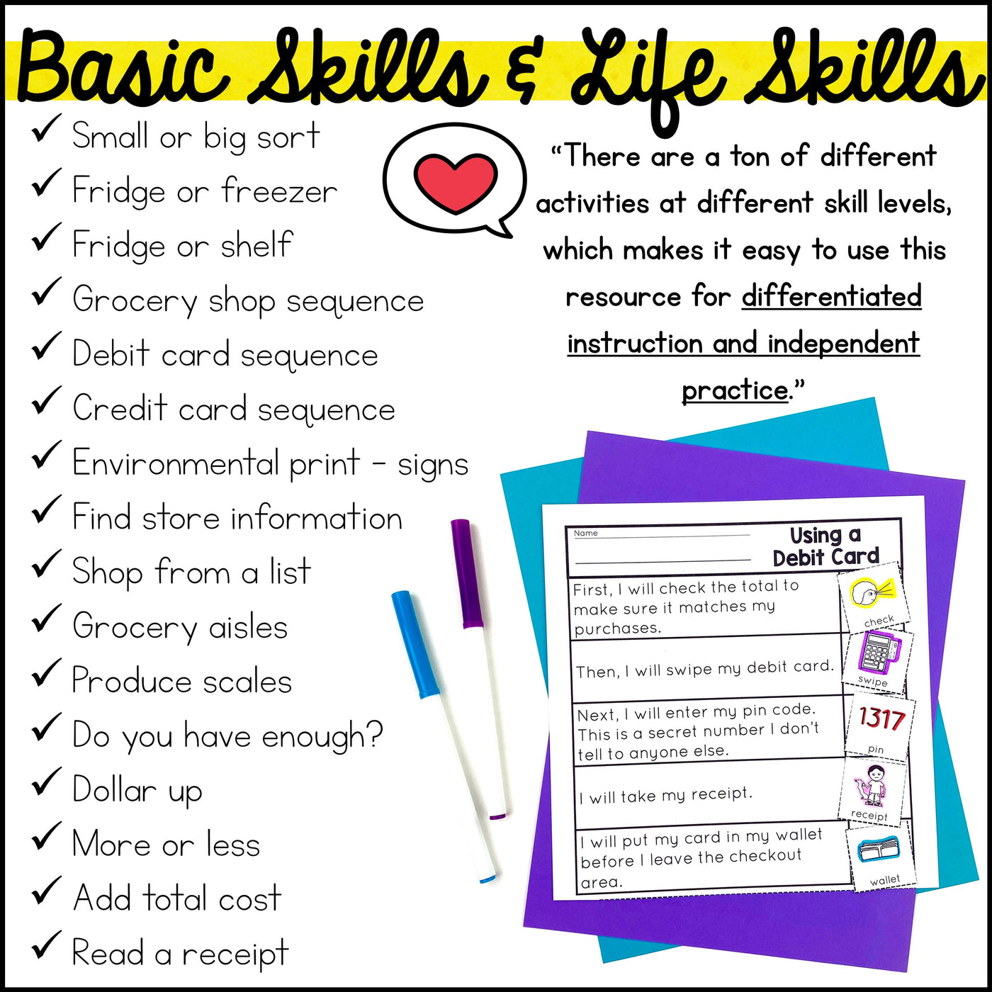 Independent Living Skills Worksheets Adults