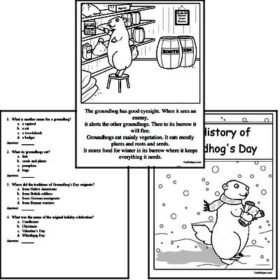 groundhog day worksheets