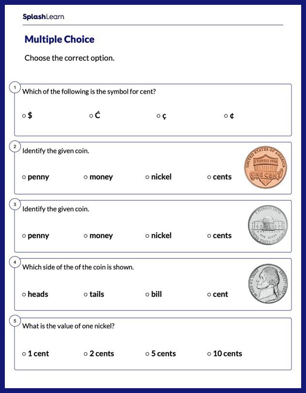 Count the money! | 2nd grade, 3rd grade Math Worksheet | GreatSchools