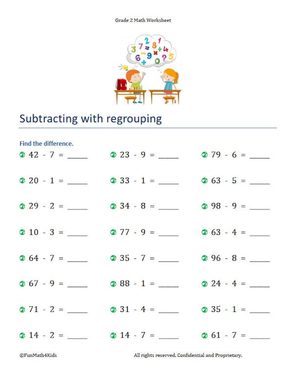Second Grade Math Worksheets - Free & Printable | Beestar