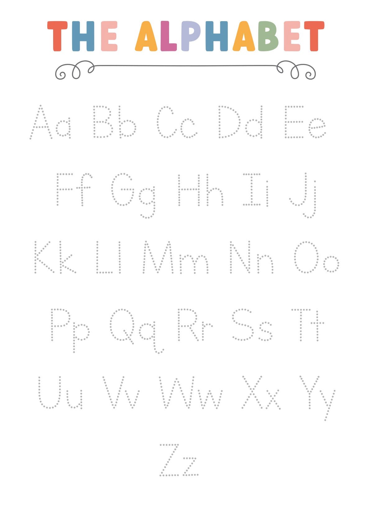 tracing pre k worksheets