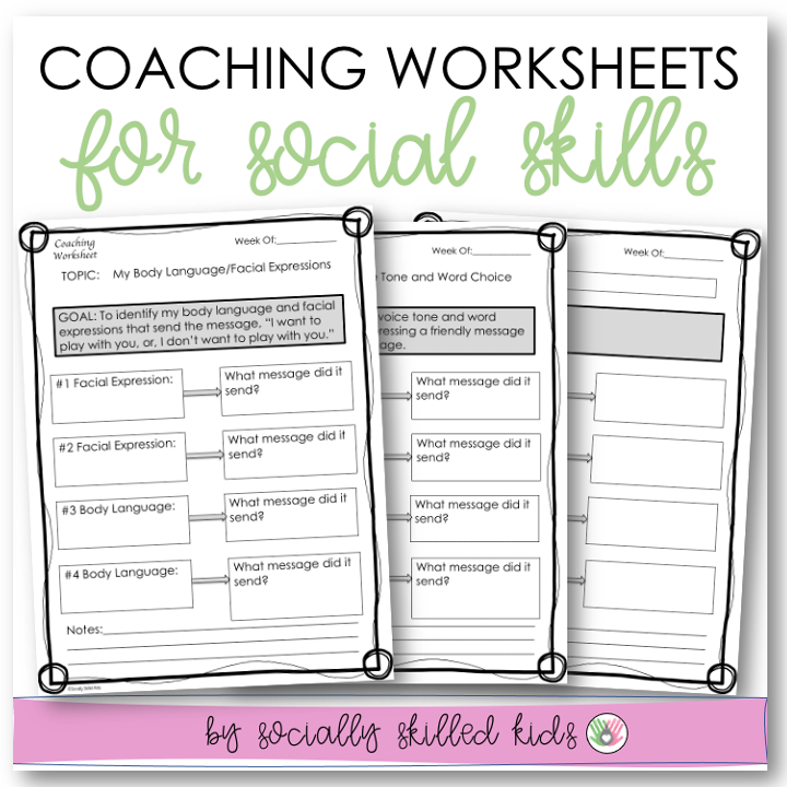 social skills worksheets for kids