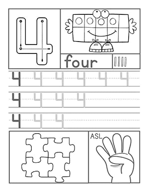 Number Worksheets for 0-20 - Kindergarten Number Worksheets