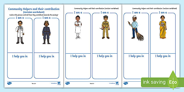 Who Are Your Community Helpers? Worksheets | 99Worksheets
