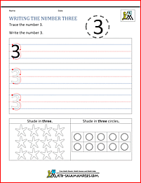 number 1 worksheets for preschool