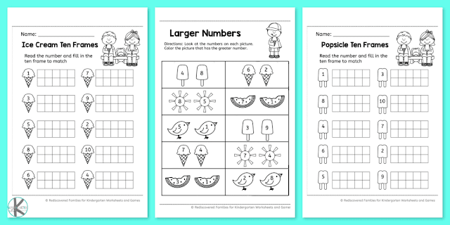 Counting to 20 Worksheets - Kindergarten Math Worksheets - Easy 