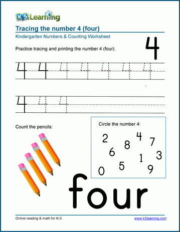 Pin on Preschool Numbers: 4