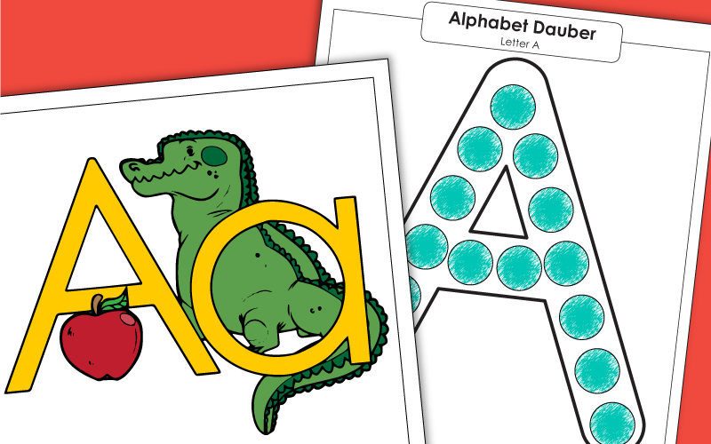 learning the letter a worksheets