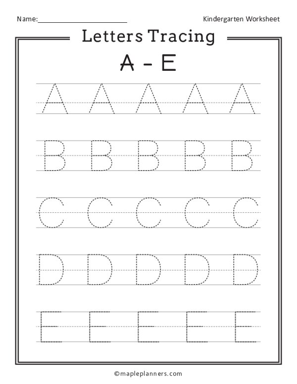 Practice Capital Letter A - Uppercase Letter Tracing worksheet for 