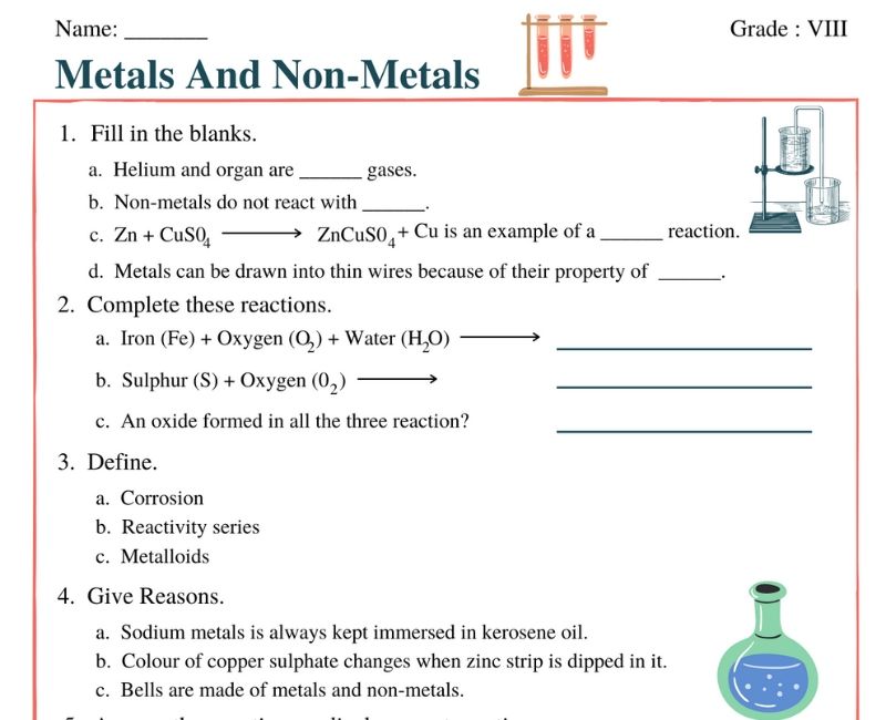 9th Grade Science Worksheets (page 11)