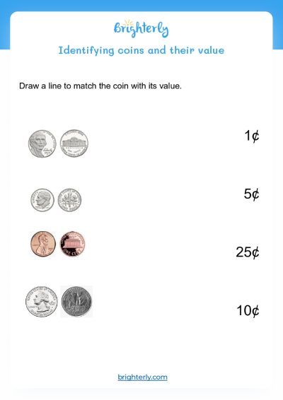 Practice Counting Coins Free Printable Worksheets - Jenny at 