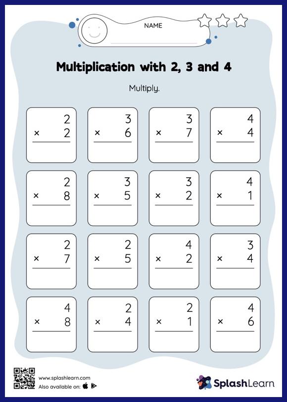 Multiplication Facts Worksheets