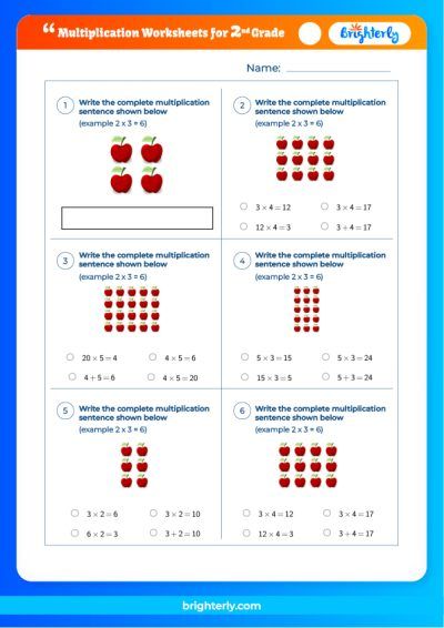 Multiplication with arrays worksheets | K5 Learning