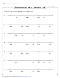 Skip Counting by 5 - kindergarten skip counting by 5 worksheets 
