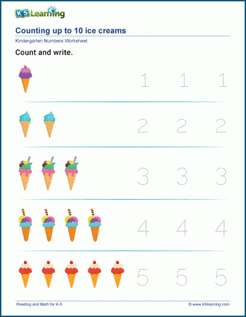 Ordering Numbers 1-10 - One Worksheet / FREE Printable Worksheets 
