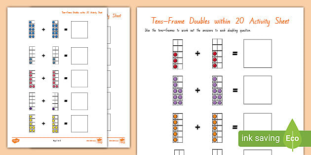Numbers - Ten Frames / FREE Printable Worksheets - Worksheetfun