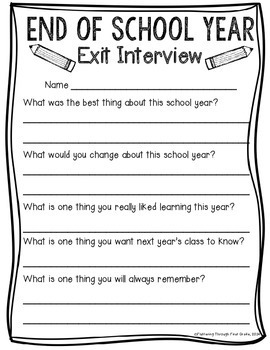 last days of school worksheets